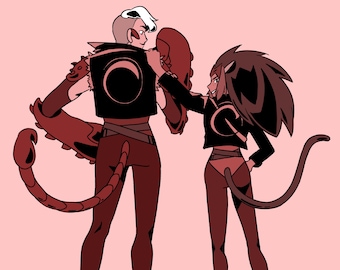 Catra and Scorpia Print