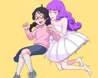 Princess Jellyfish Print