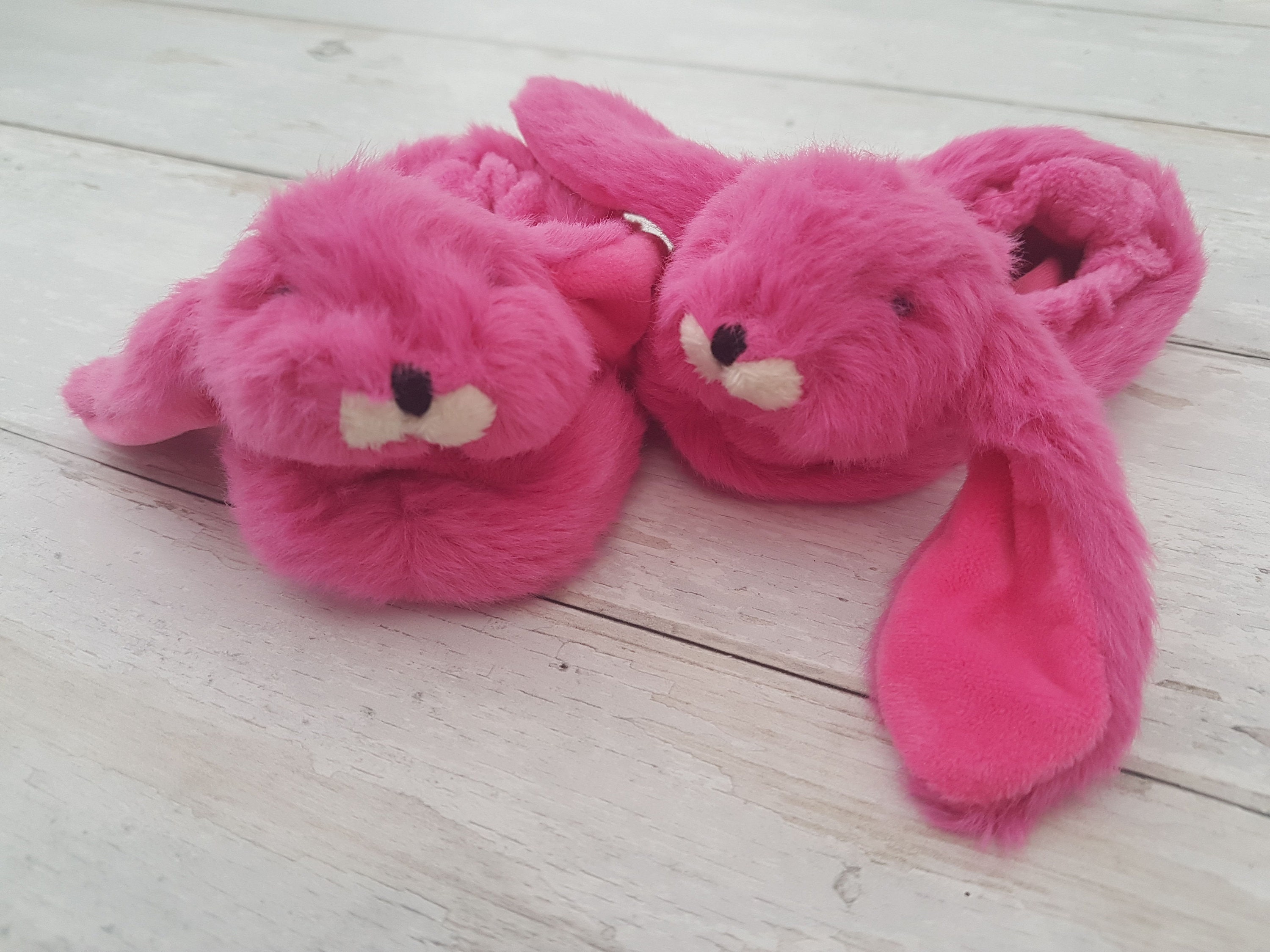 Beautiful Baby Girl Hamperpink Fluffy Bunny Slippersbaby Etsy UK