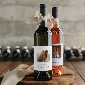"Modern Brautjungfer Wein Etikett Vorlage, ""Willst du mein Brautjungfer sein"" Etikett, Brautjungfer und Trauzeugin Vorschlag, SOFORTIGER DOWNLOAD."