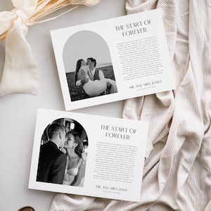 Modèle de cadeau de premier anniversaire de mariage photo minimaliste, voeux de mariage toile, voeux de mariage art mural imprimable, téléchargement immédiat