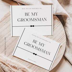 Carta di proposta Be My Groomsman, modello di proposta Groomsmen, DOWNLOAD immediato