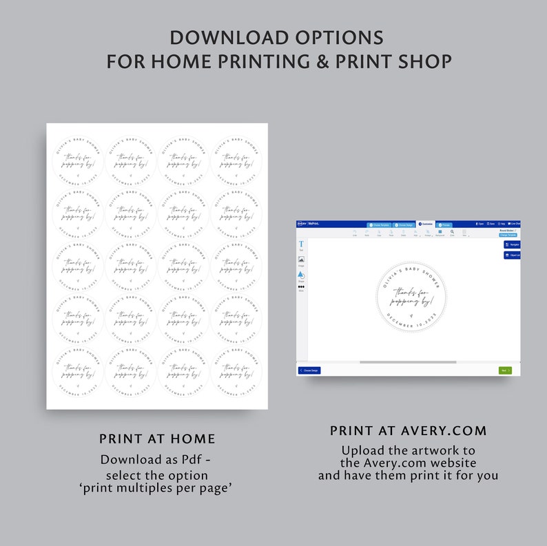 Circle Gift Tags Template Thanks for Popping By Printable - Etsy