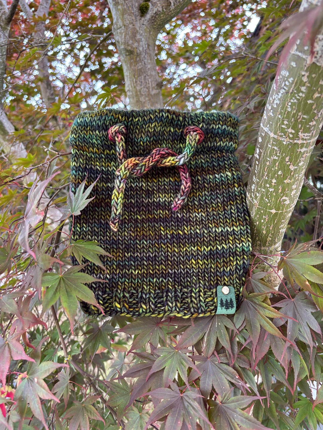 Hand Knit Merino Wool Cowl: Green Unisex Neck Warmer - Etsy