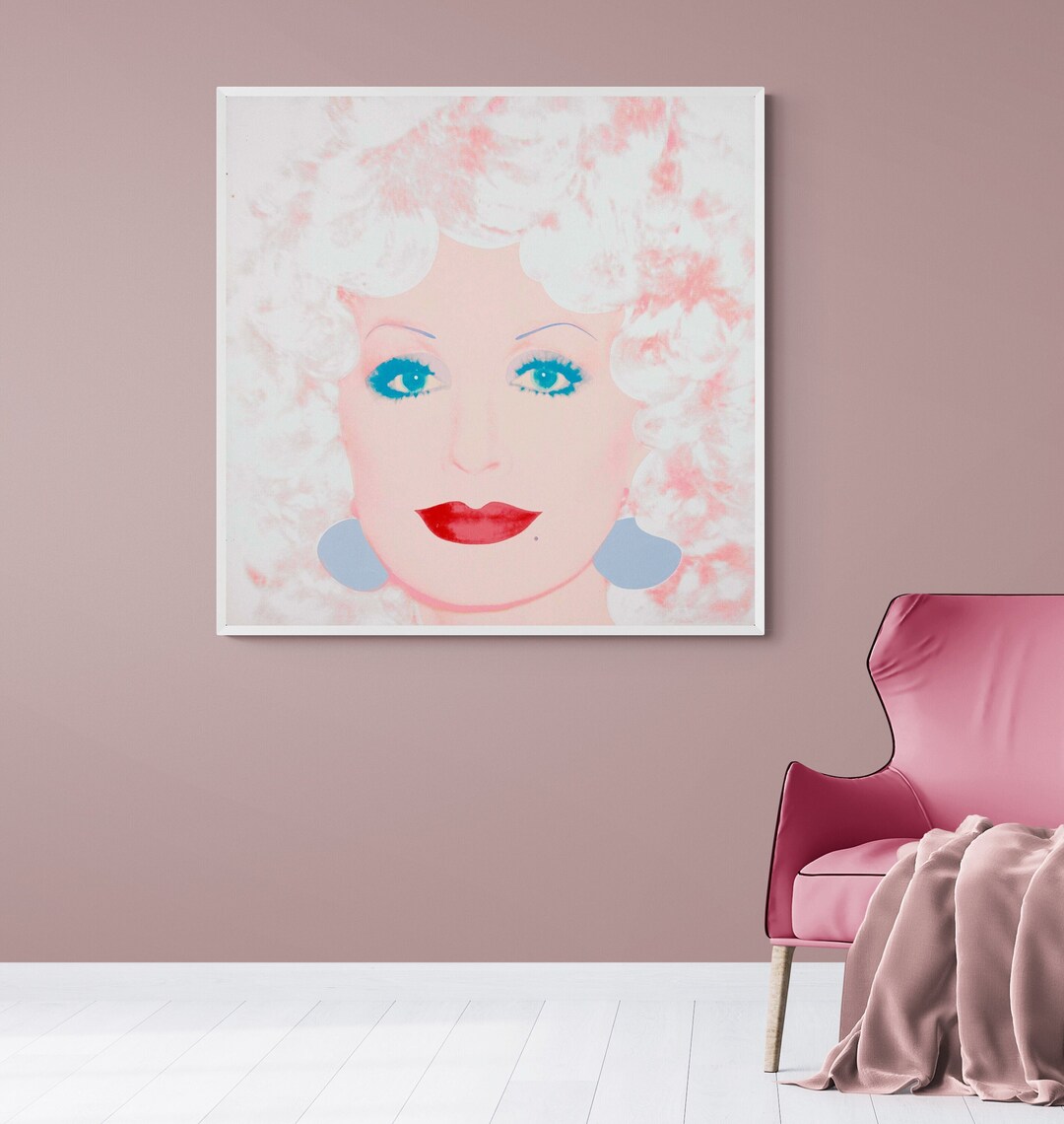 Dolly Parton Andy Warhol Canvas Print Wall Pop Art Decor Multiple Sizes