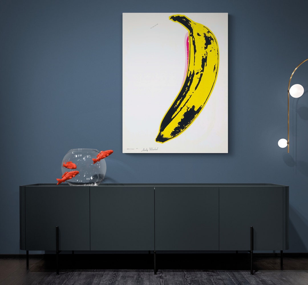 Andy Warhol Banana Pop Art Canvas Print - Etsy