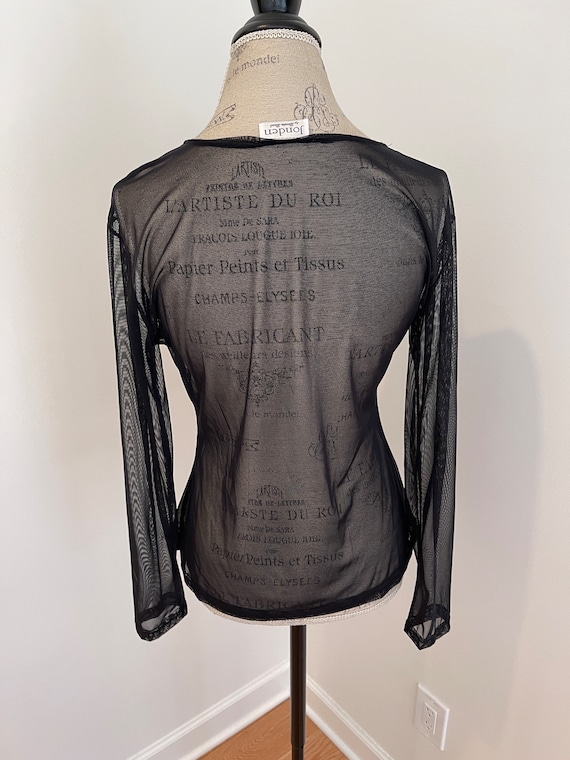Vintage, sheer, long sleeve shirt by Jonden by Li… - image 2