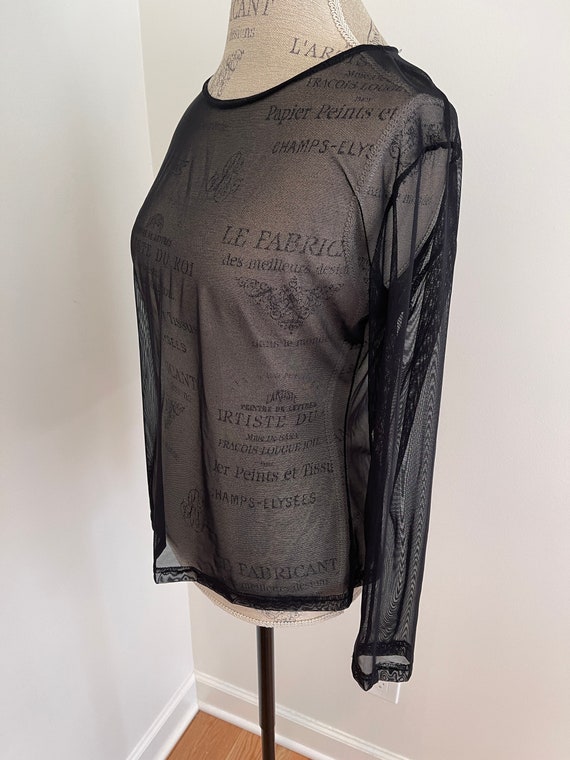 Vintage, sheer, long sleeve shirt by Jonden by Li… - image 3