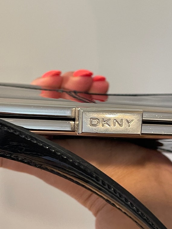 Vintage CITY DKNY Patent leather purse - image 2