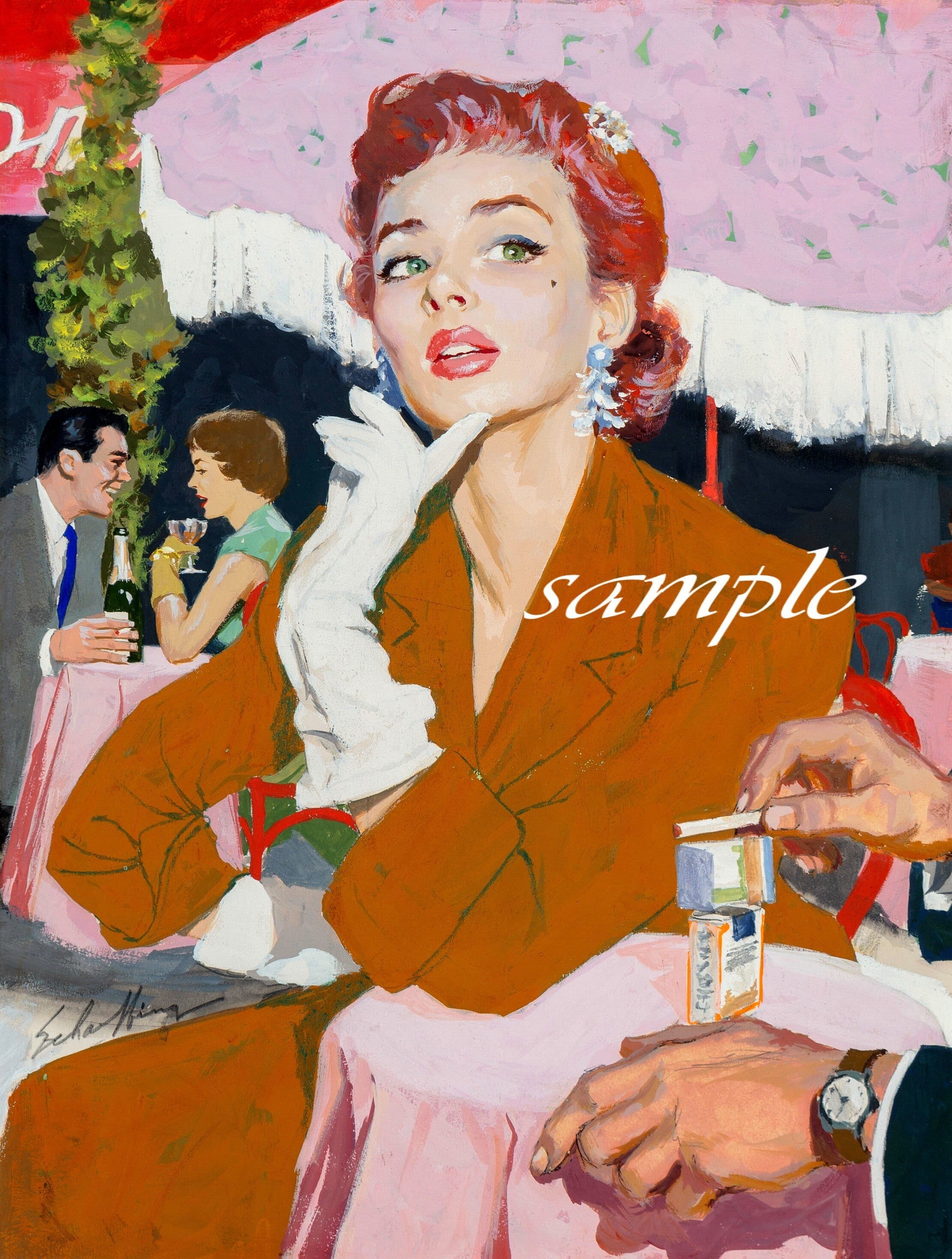 Vintage Illustration Printable Wall Art Digital Picture Etsy