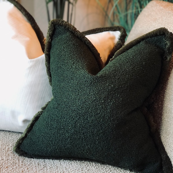 Dark Green Pillow Etsy