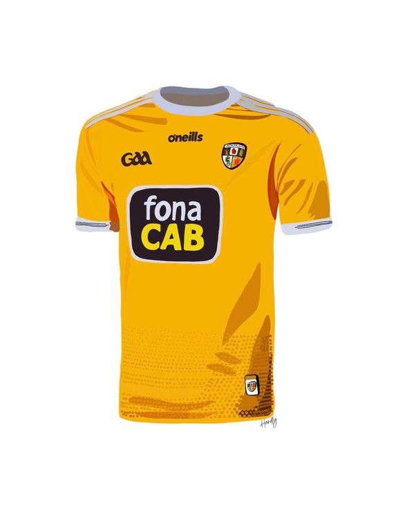 Antrim Gaa Gaa Store Sale County Antrim GAA Jersey Print Gift Art