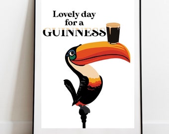 Guinness Slogan | Sign | Vintage | Gift | Art | Illustration | Drawing | Sketch | Irish Prints | Ireland | Eire |