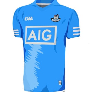 Eire Prints 1916 Commemoration GAA Jersey Blue / Small