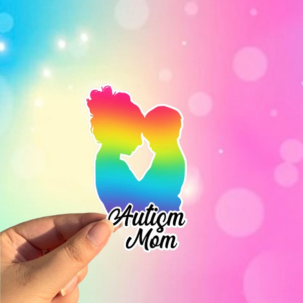 Autism mom vinyl sticker, autism awareness, bumper sticker