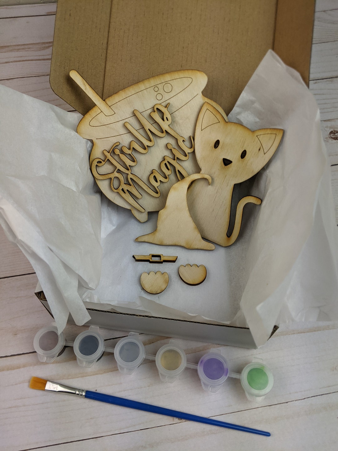 Cat Halloween DIY Craft Kit Etsy