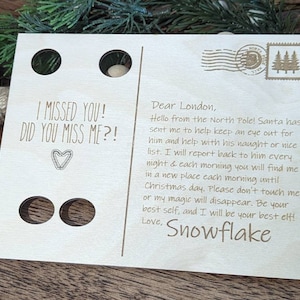 Elf Postcard for a new elf, welcome letter, elf letter