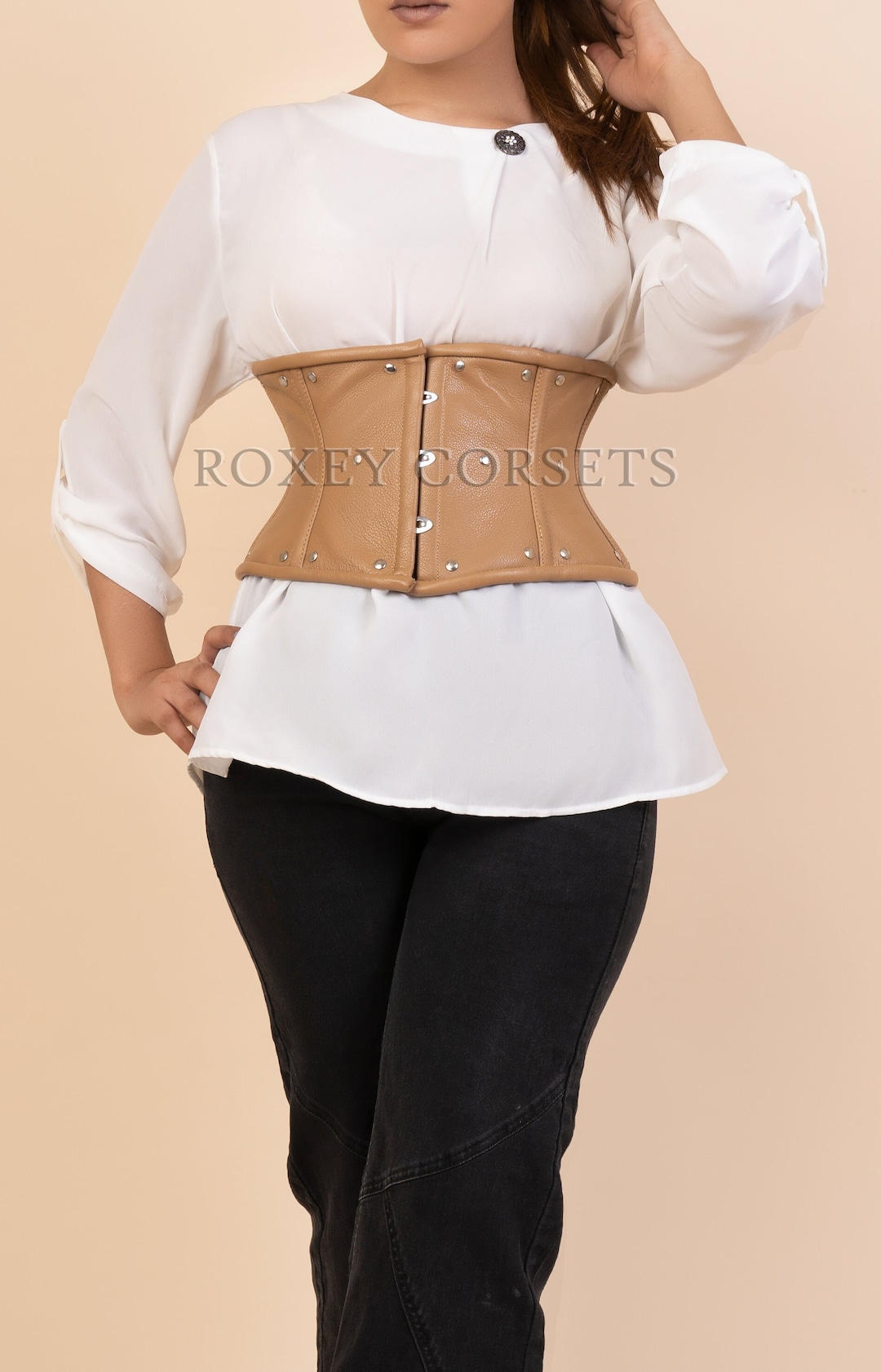 Williams Sheep Nappa Leather Underbust Corset
