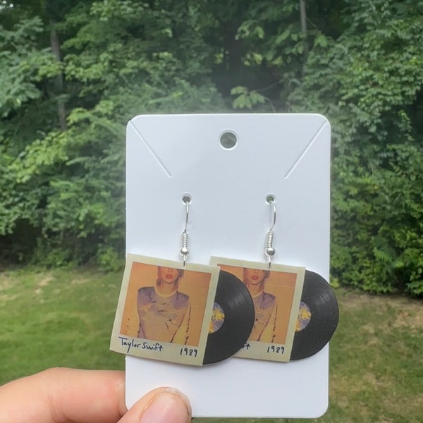 Album Record Earrings