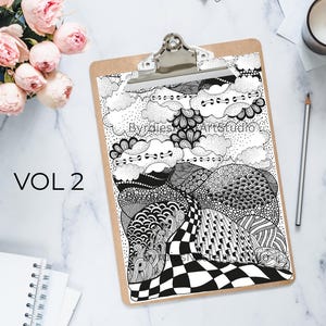 Zentangle Coloring Pages: Geometric Patterns for Stress Relief (PDF Download)