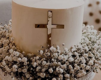Cake decoration cross - for baptisms, communions, confirmations etc.
