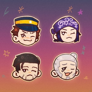 Golden Kamuy Wooden Pins