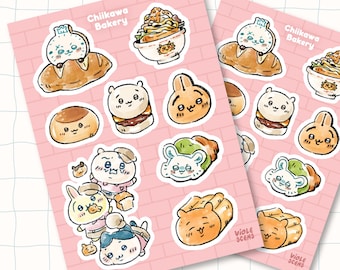 Chiikawa Bakery Sticker Bogen