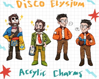 Disco Elysium Acryl Anhänger
