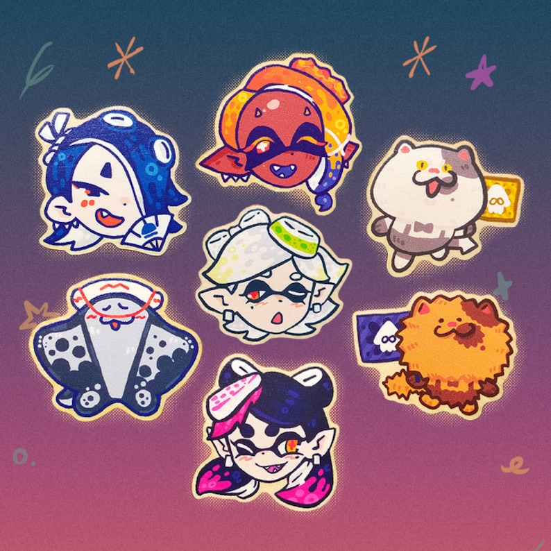 Splatoon Custom Pin Splatoon Wooden Pins - Etsy