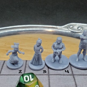 Commoners - Resin Printed  mini | Hand Painted, Paint Primed, or Unpainted