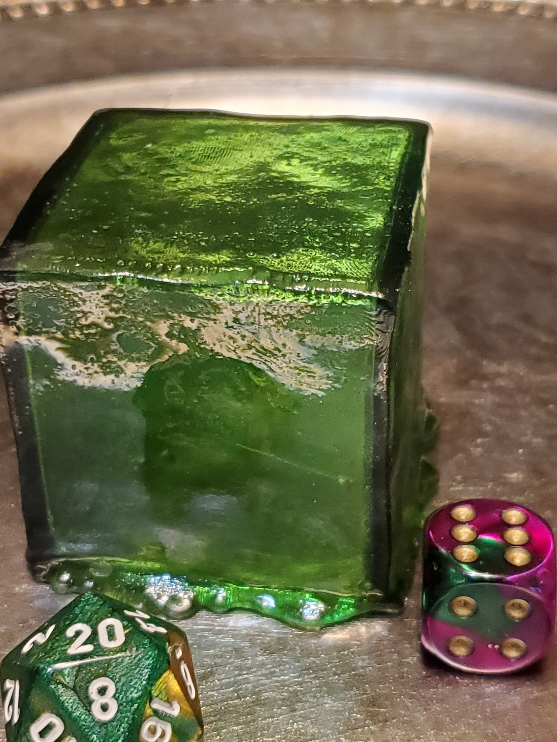 Gelatinous Cube D&D Miniature Translucent Green Red or Etsy