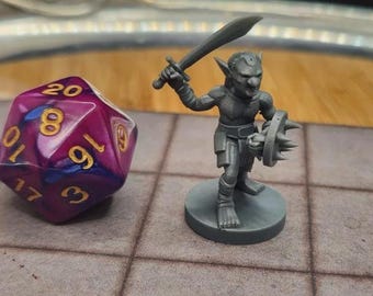 3D Printed Goblin Miniature: Unpainted or Hand Painted - Small