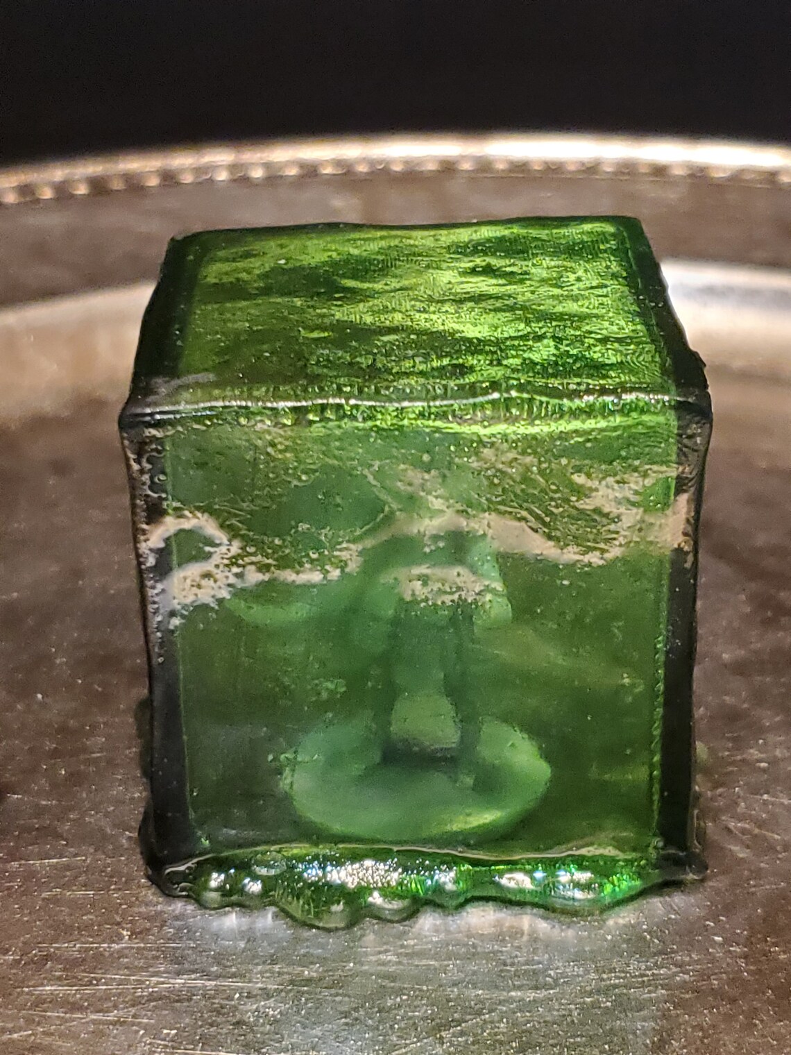 Gelatinous Cube D&D Miniature Translucent Green Red or Etsy