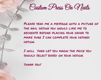 Halloween Fall press on nails, custom made to fit you