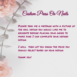 Custom Press On Nails