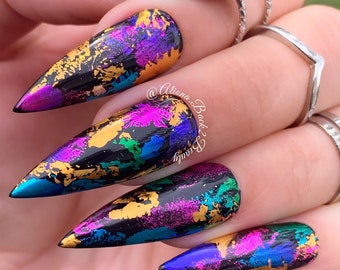 Vacation Nail Collective Groovy Flowers Glitter