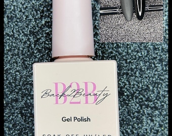 Vernis gel UV noir Luna/Vernis à ongles gel noir imbibé LED haute qualité LED/Vernis à ongles gel noir/Ongles à faire soi-même/0,5 oz