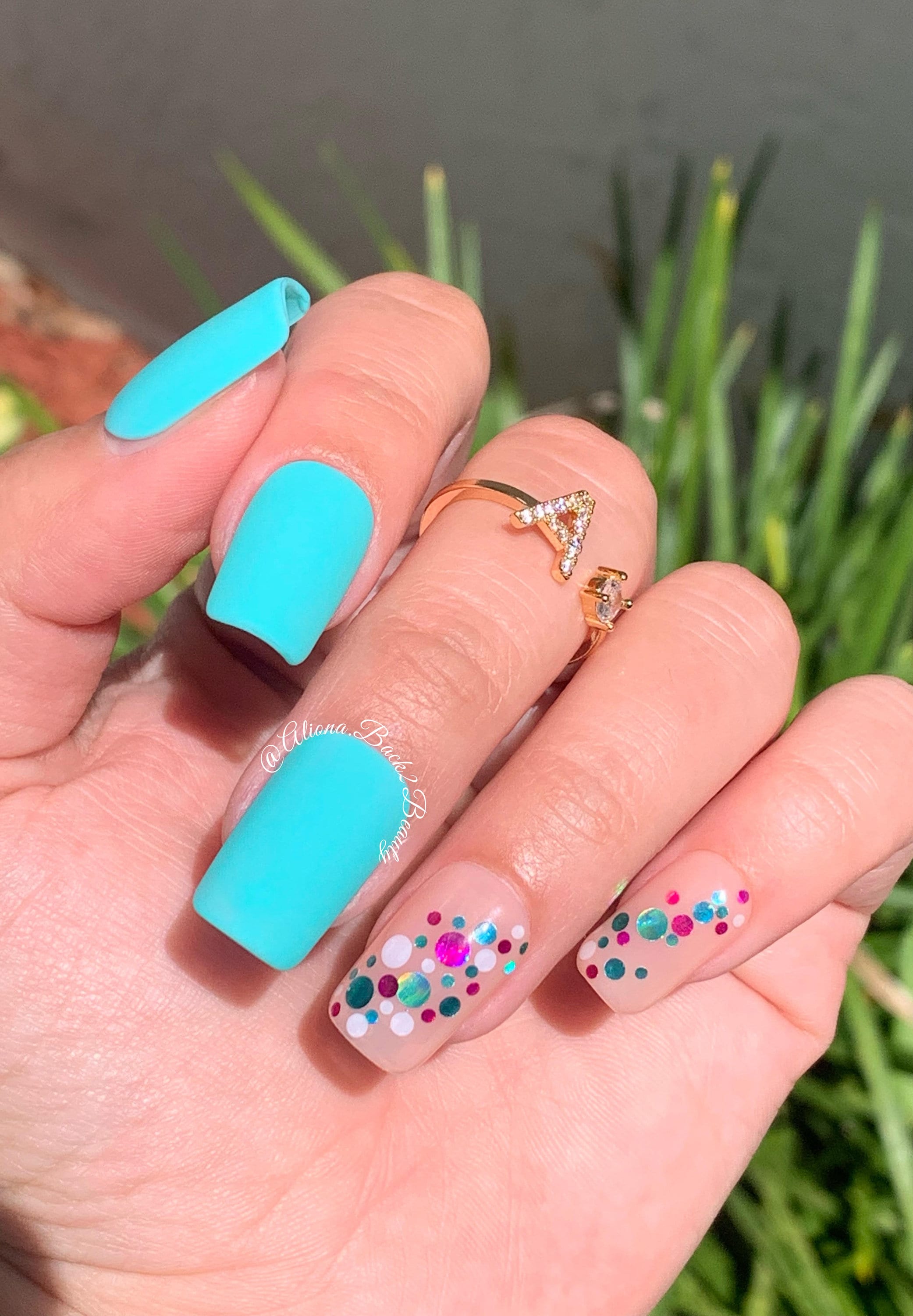 50+ Best Aqua Nail Designs You Need To Try! - The Pink Brunette | Turquoise  nails, Aqua nails, Cowboy nails