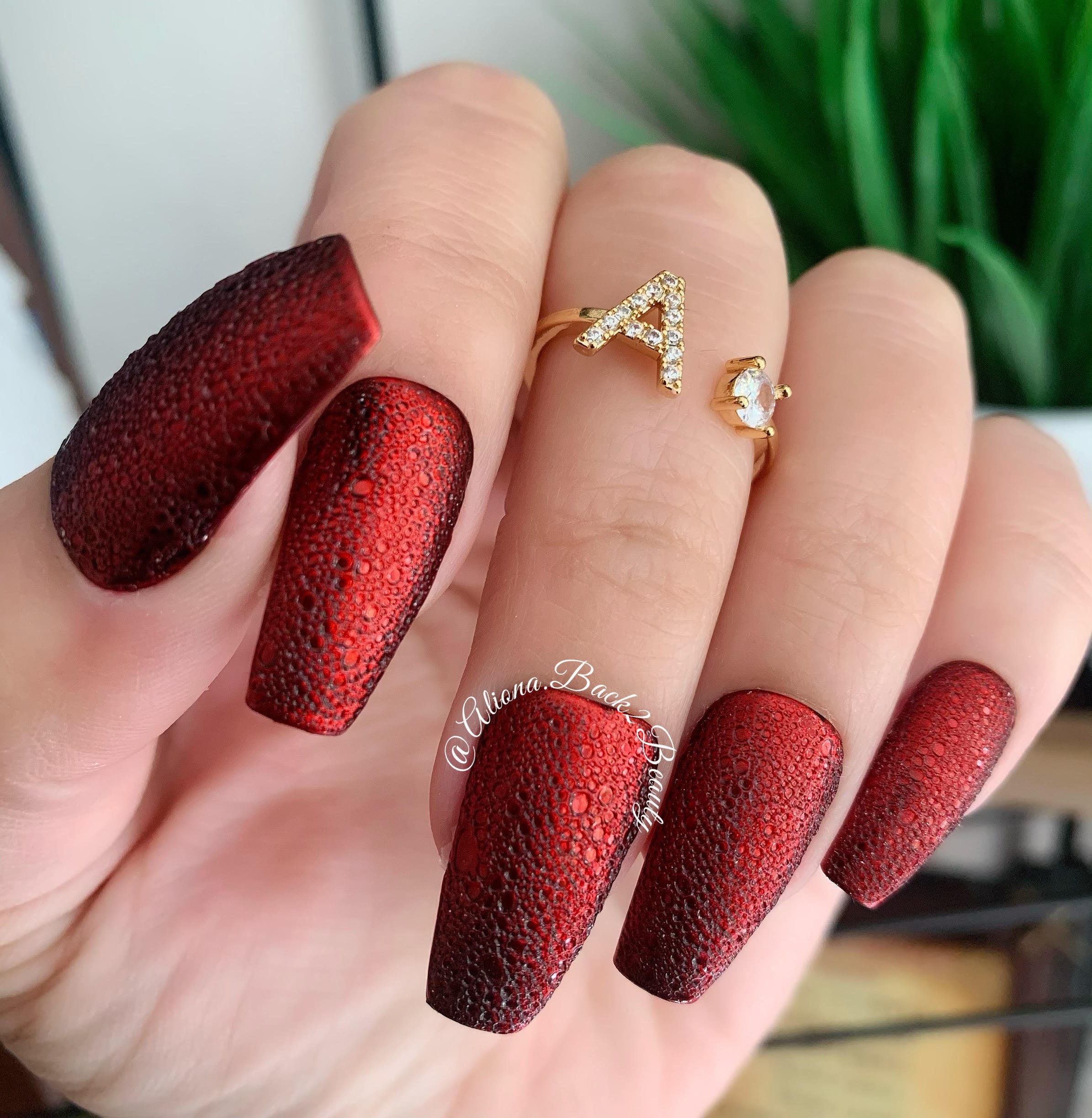 Royal Red Nail Design | Red wedding nails, Bridal nails designs, Red nail  art designs