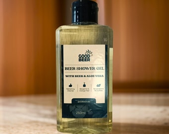 Beer Shower Gel - made with real beer Baptist - extra smooth shower gel - for him and her