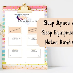 Schlafapnoe Schlafausrüstung Notizen Bundles für Frauen