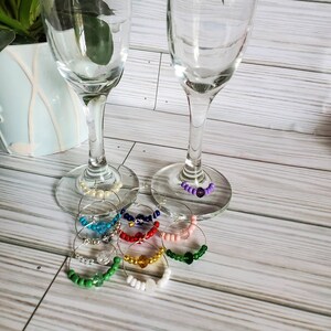Wine Charms - Precious Stones - Set of 12