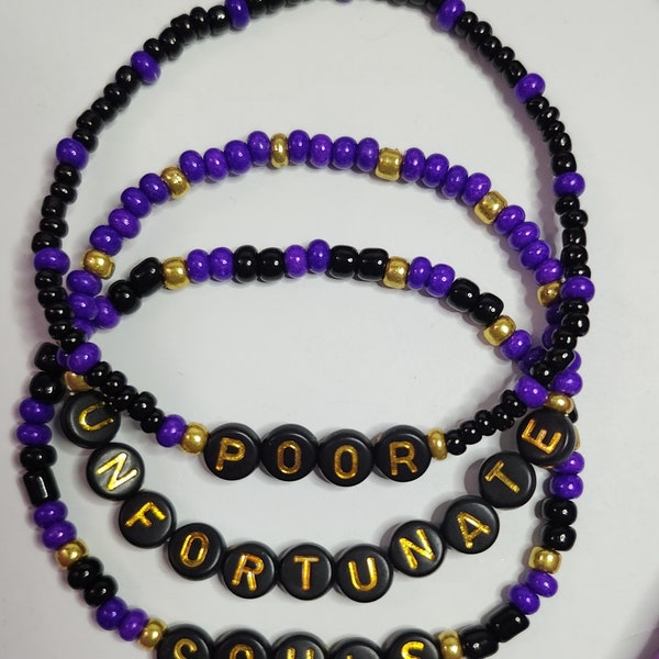 Ursula - Poor Unfortunate Souls - Set of 3 bracelets!!!