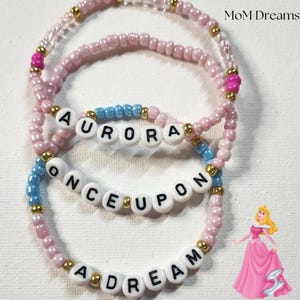 Aurora - Once upon a Dream - Disney Inspired Bracelets (Set of 3).