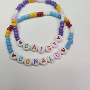 Donald and Daisy Inspired Bracelets (Set of 2)