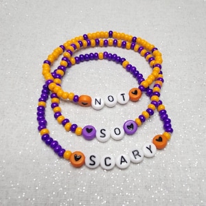 NOT SO SCARY Halloween Party Inspired Bracelets Set (3)