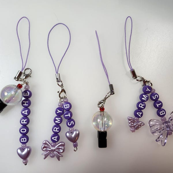 BTS Army Bomb Inspired - Phone - Lighstick - Purse Charm - Kpop