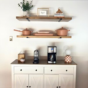 Coffee Bar Shelves, SET OF 2, Espresso Bar Shelving, Coffee Bar ...