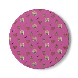 Coffee Lover Ceramic Coaster with Cork Backing - Book Reader Gift, Tea Coaster, Drink Mat, Housewarming Gift, Desk Decor