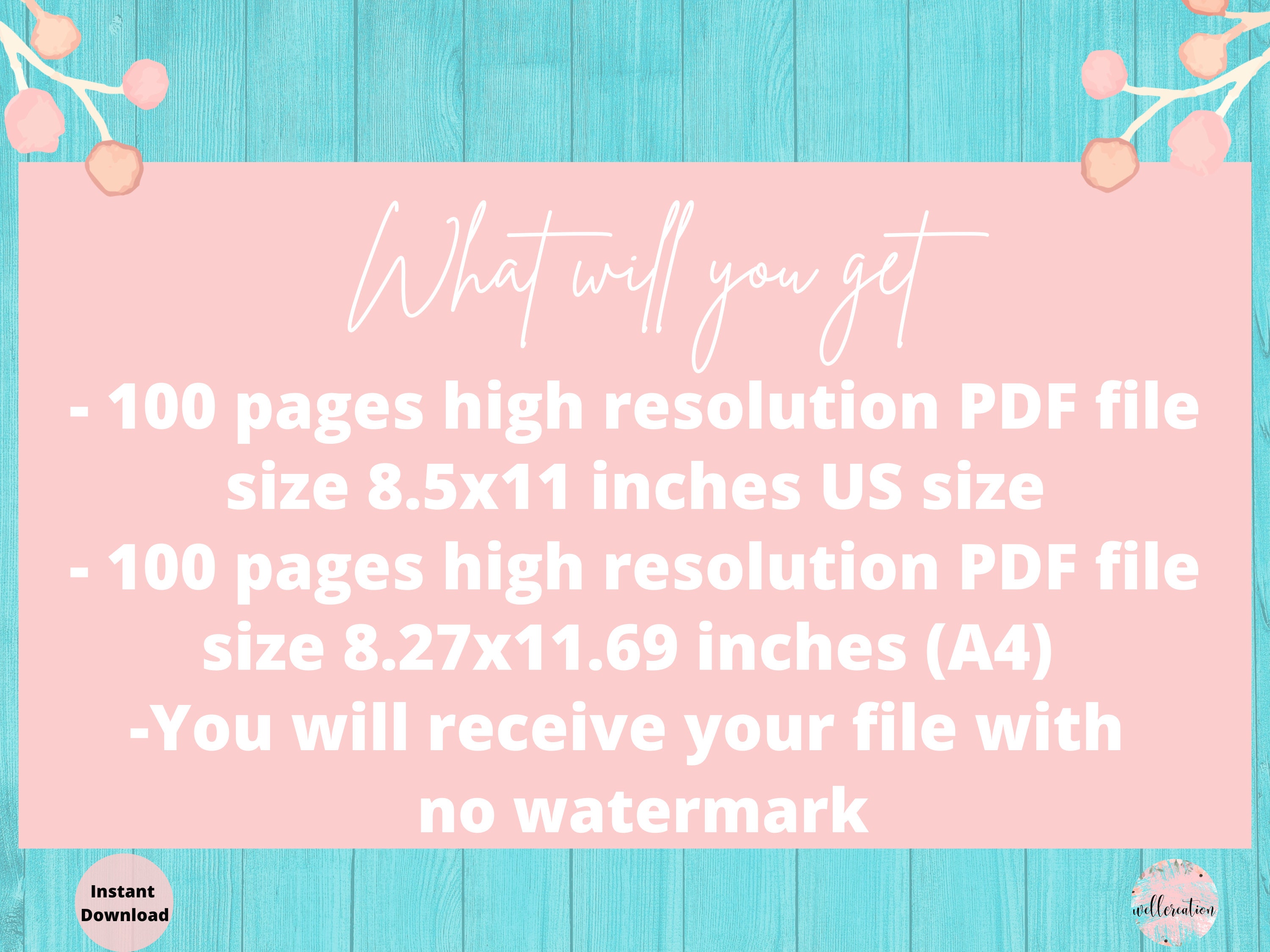 100 Blank Pages Handwriting Practice Papers With Dotted Lines in Color